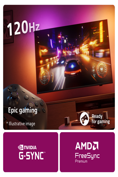 Philips 48OLED759/12, 48", 3840 x 2160 pixels, LED, Smart TV, Wi-Fi, Chrome - 48OLED759/12