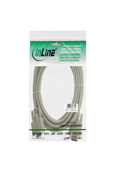 InLine VGA Cable 15 HD male / female beige 5m - 17735