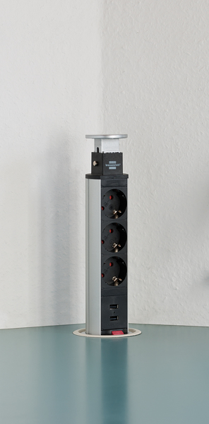 Brennenstuhl Tower Power USB-laddare skrivbordsförlängningsuttag - 1396200013