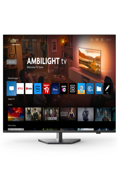 Philips 43PUS8909/12, 43", 3840 x 2160 pixels, LED, Smart TV, Wi-Fi, Silver - 43PUS8909/12