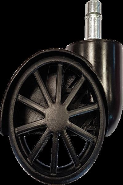 LC-Power LC-CASTERS-1BB - Castor wheels - LC-Power - with most gaming and office chairs - Black - Plastic - 5.8 cm - LC-CASTERS-1BB