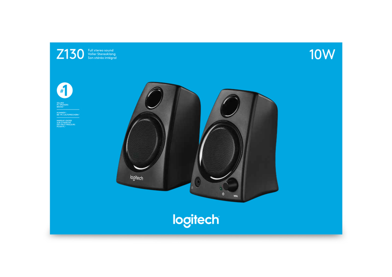 Logitech Z-130 - Speakers - for PC - 980-000418