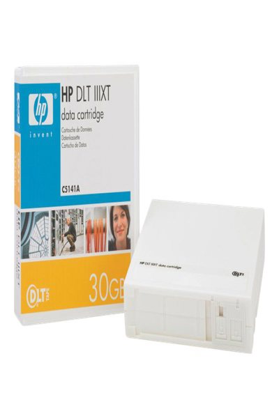 HPE 30GB DLTtape IIIXT Blank Data Tape: 500000 Passes, White - C5141A
