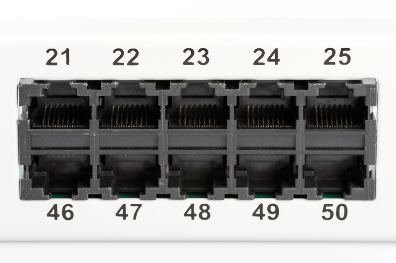 DIGITUS Cat3 ISDN patchpanel 50-portars RJ45 - DN-91350-1