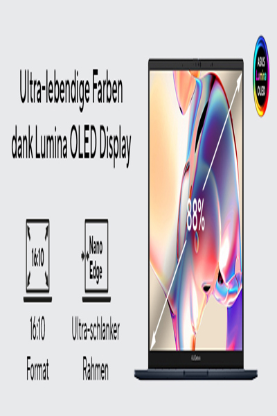 ASUS Zenbook 14 OLED UX3405CA-QD738W - 14" WUXGA OLED Intel Ultra 7-255H - Notebook - Core Ultra 7 - 90NB14W2-M01XC0