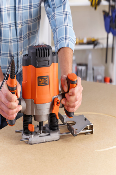 Black & Decker KW1200EKA-QS BLD Plunge Router 1200W - KW1200EKA-QS
