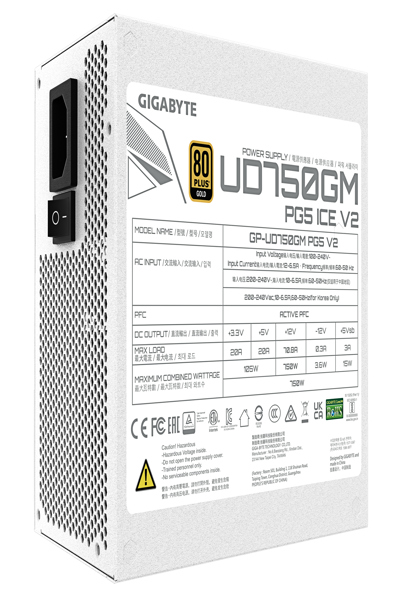 GIGABYTE POWER SUPPLY UD750GM PG5 ICE ATX