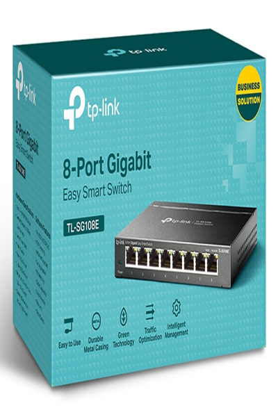 TP-LINK TL-SG108E Easy Smart 8 Gigabit Switch - TL-SG108E V5