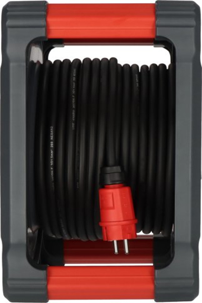 Brennenstuhl 9201330110, Svart, Röd, Plast, 5 AC-uttag, Typ E / F, Rak, 33 m - 9201330110