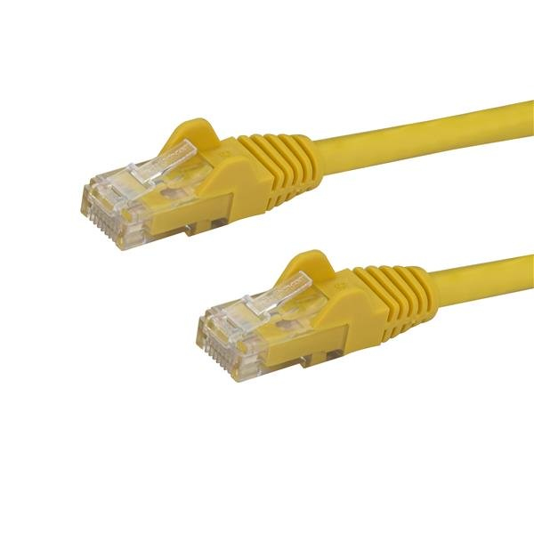 StarTech.com Gigabit Snagless RJ45 UTP Cat6 Patch Cable Cord - Patch-Kabel - RJ-45 (M) - RJ-45 (M) - 3,0m - UTP - CAT 6 - glatt - Gelb (N6PATC3MYL) - N6PATC3MYL