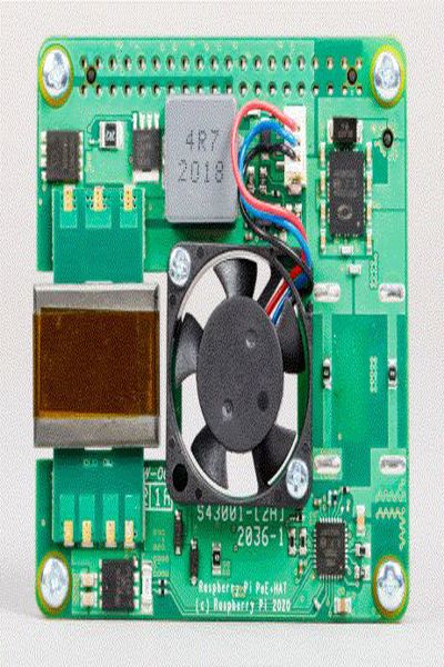 Raspberry Pi Erweiterungsboard PoE fÃ¼r 3B+ und 4B - SC0468