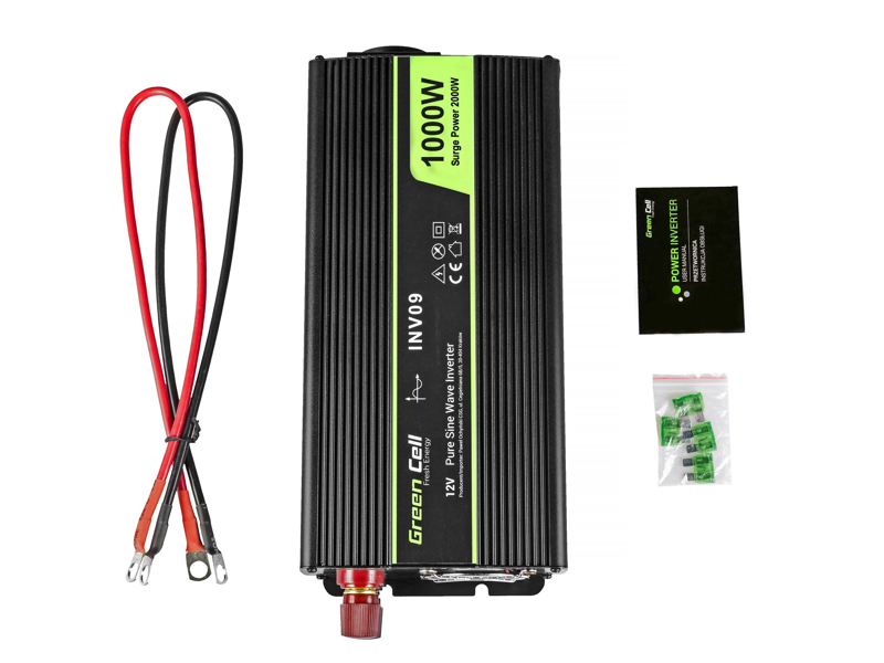 INV09 - Universal - Bil - 12V - 1000W - 230V - DC-till-AC ( INV09 ) - INV09