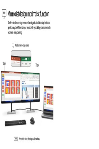 HP Series 7 Pro WUXGA Monitor: 24-inch (724pn), 61 cm - 8X534AT