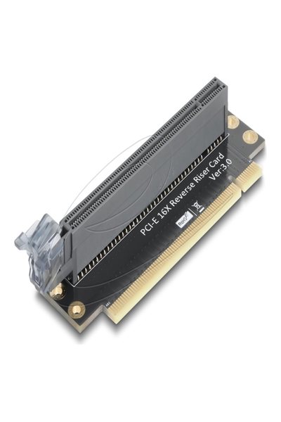 Carte Riser Delock PCI Express 3.0 x16 mâle vers emplacement 90° à droite