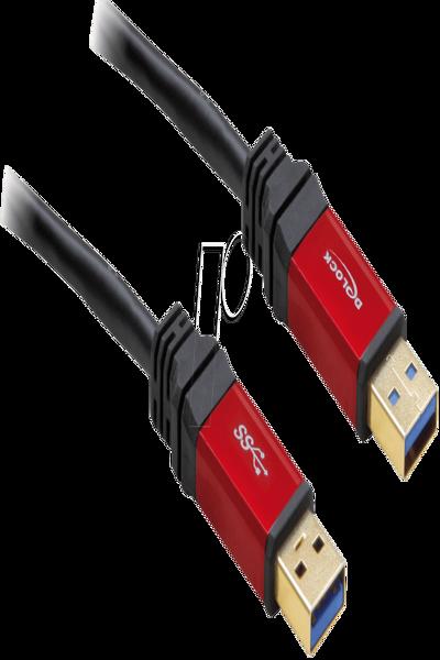 Delock Premium - USB-kabel - USB Typ A (hane) till USB Typ A (hane) - 82746