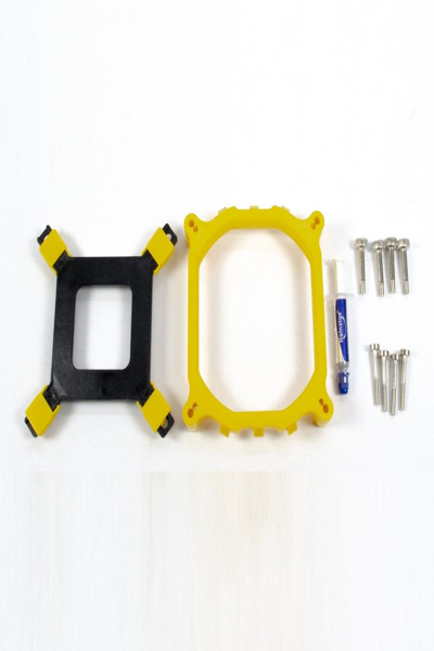 Inter-Tech 88885457 - Kit de montage - Noir - Jaune