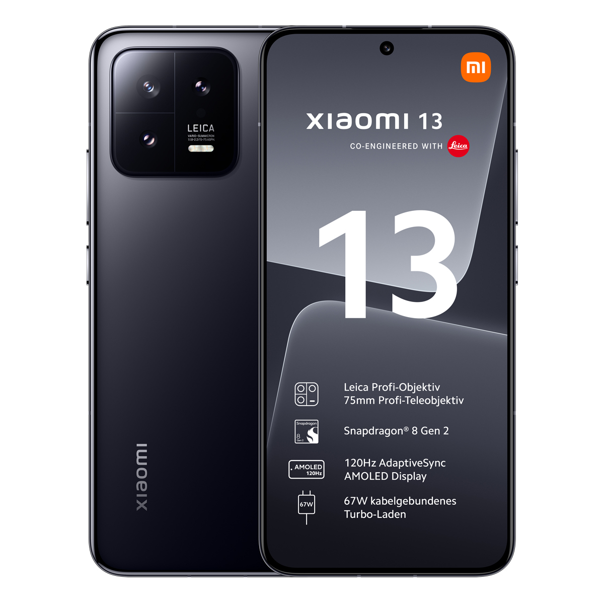 Xiaomi 13 5G : Smartphone noir avec 256 Go - MZB0D92EU