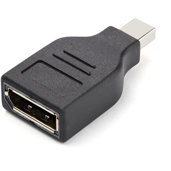 StarTech Mini DisplayPort to DisplayPort Adapter / Converter - M/F - Mini DP (Male) to DP (Female) - Black - DisplayPort Adapter - GCMDP2DPMF