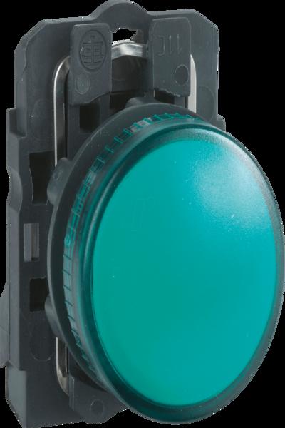 Contacteur Schneider XB5AVM3, vert, IP66, 230-240 V, 2,2 cm