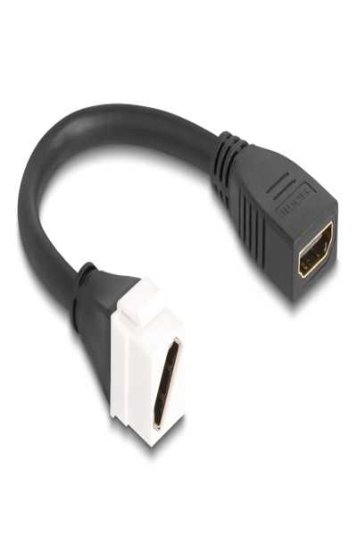 Delock HDMI-kabel - HDMI-hona till HDMI-hona keystone - 90326