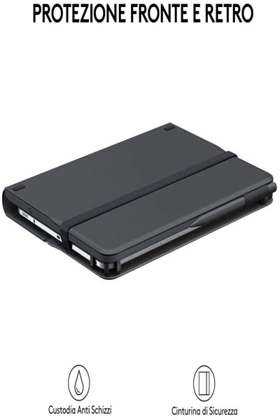 Logitech Universal Folio with integrated keyboard for 9-10" tablets - QWERTY - Italian - 5 million characters - Any brand - 9"-10" tablets - Black - 920-008335