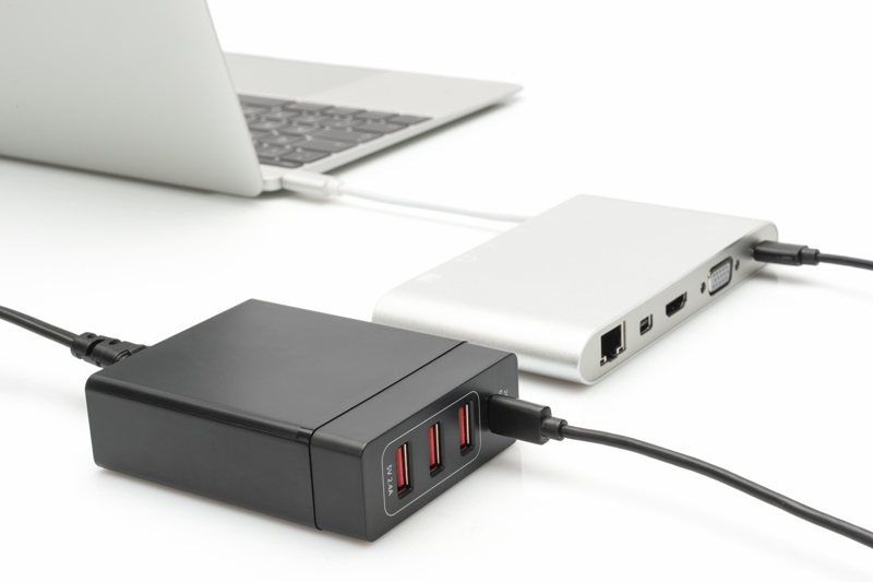 DIGITUS 4-ports USB-laddare 72W - DA-10195