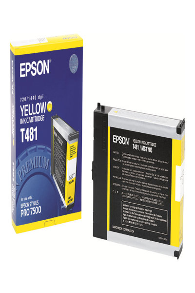 Cartouche d'encre Epson STYLUS PRO 7500, jaune, 110 ml, C13T481011 - Originale