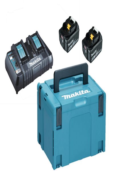 Makita 198077-8 Ensemble chargeur de batterie Li-Ion 6Ah 18V
