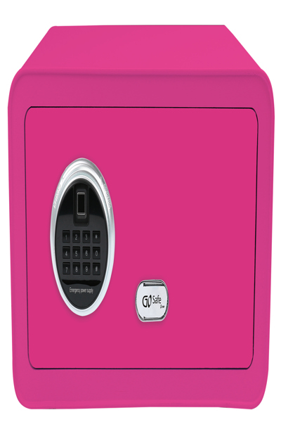 Olympia GOsafe 2.0 / 210FP - Freestanding safe - Pink - Code - Fingerprint reader - Key - 28 L - Polypropylene (PP) - Battery