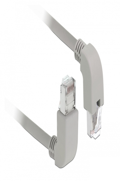 Câble patch Delock - RJ-45 (M) coudé vers le haut vers RJ-45 (M) coudé vers le bas