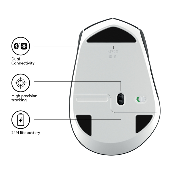 Logitech M720 Triathlon - Mouse - 910-004791