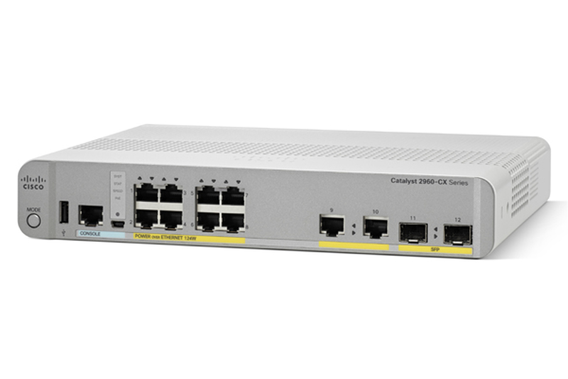 Catalyst 2960CX-8PC-L Switch Managed PoE+ (124 W) - WS-C2960CX-8PC-L