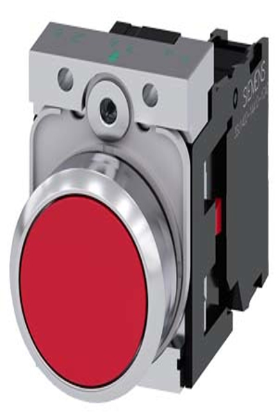 Siemens 3SU1150-0AB20-1CA0 Push Button Black Red Silver 500V