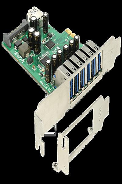 Delock PCI Express-kort > 6 x externt + 1 x internt USB 3.0 - 89377