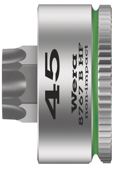 Wera 05003070001, Douille, 3/8", 1 tête(s), T45, Acier au chrome-vanadium, Chrome