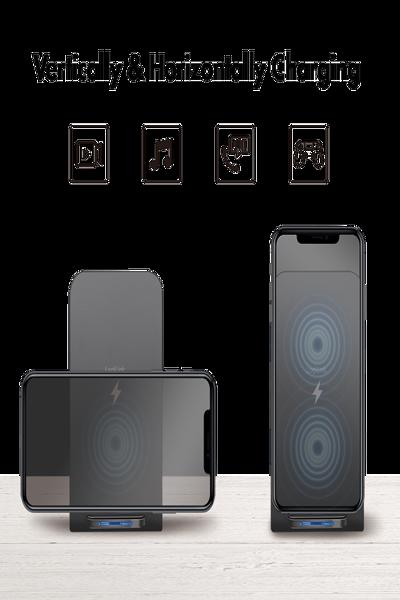 LogiLink Smartphone Stand & WL Charger black - PA0315