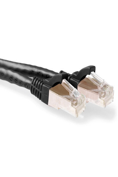 ACT Black 5 meter LSZH SFTP CAT6A patch cable snagless with RJ45 connectors - 5 m - Cat6a - S/FTP (S-STP) - RJ-45 - RJ-45 - Black