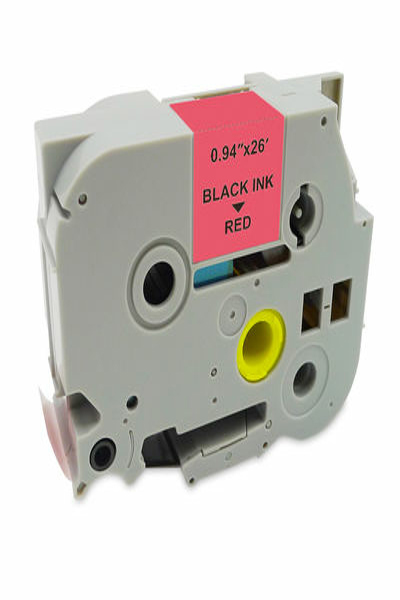 MediaRange 24 mm svart/röd tejp - MRBTZ451