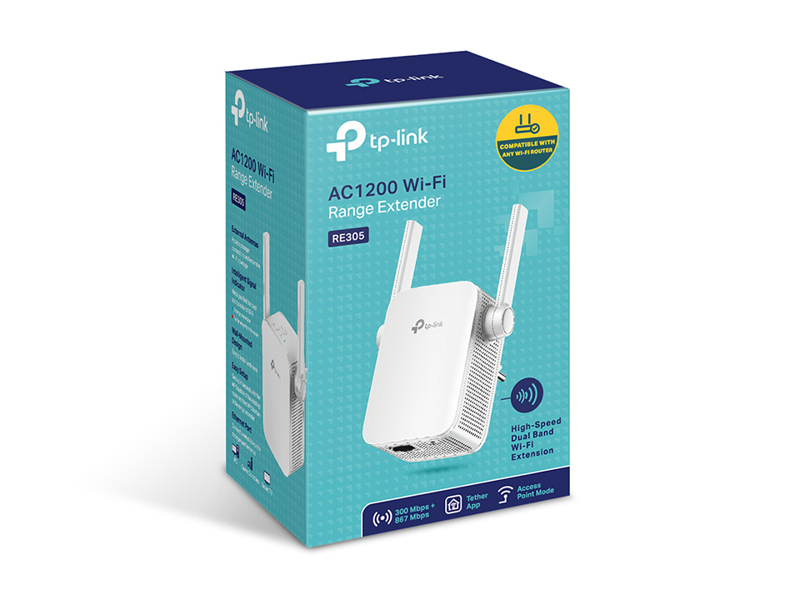 TP-LINK RE305 - AC1200 Wi-Fi Range Extender - RE305