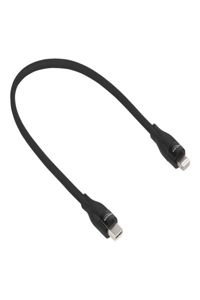 Delock USB-C to Lightning Data and Charging Cable MFi Certified Black 0.5m - 86636