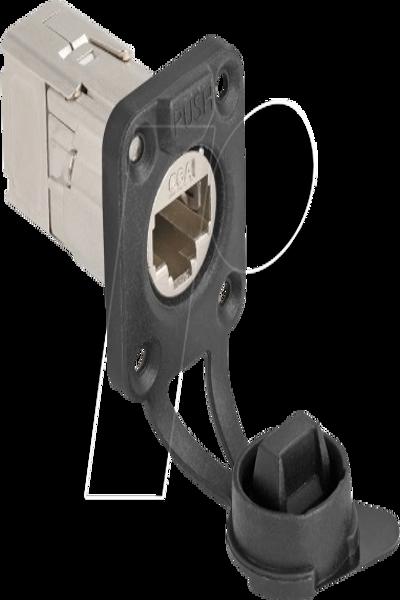 Connecteur intégré RJ45 de type D Delock avec connexion LSA Cat.6A STP
