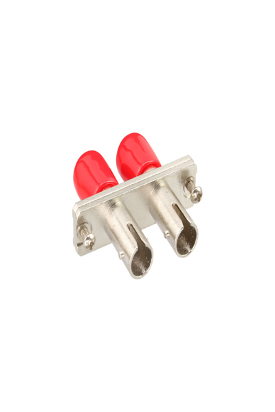 Adaptateur fibre optique métallique en ligne Duplex ST/ST MM