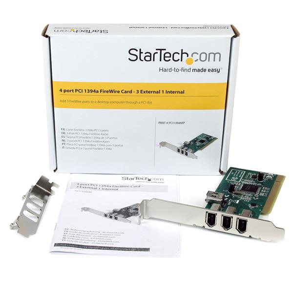 StarTech 4 Port 1394a FireWire PCI Interface Card - PCI1394MP