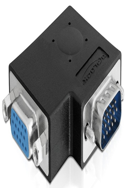 Delock Adapter VGA male / female 90° angled - 65345