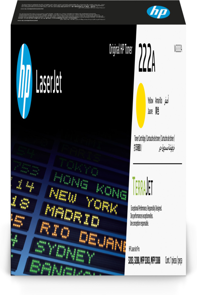 HP 222A Yellow LaserJet Toner Cartridge: Original - W2222A