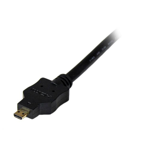 StarTech 2m Micro HDMI to DVI-D Cable - M/M - 2 m - Micro-HDMI - DVI-D - Gold - Black - Polyvinyl chloride (PVC) - HDDDVIMM2M