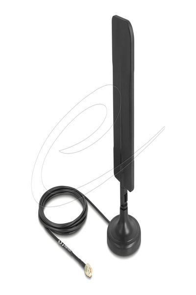 Delock WiFi Antenna RP-SMA Plug omnidirectional WLAN - 10038