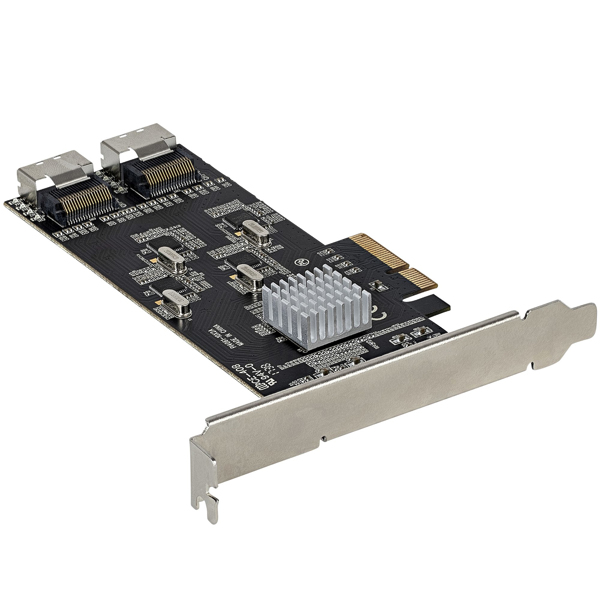 StarTech SATA PCIe Controller 8 Port - 6 Gbit/s PCI Express SATA adapter - SATA PCIe interface card - PCI-e x4 Gen 2 to SATA III - SATA HDD/SSD (8P6G PCIE SATA CARD) - 8P6G-PCIE-SATA-CARD