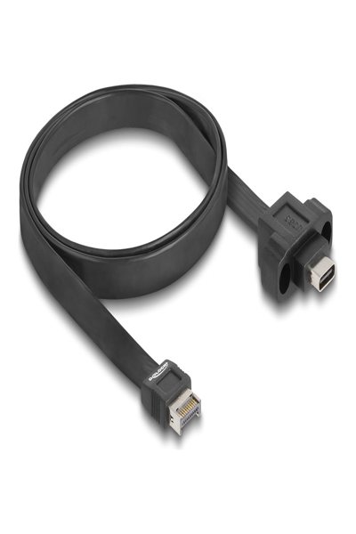 Câble USB Delock - USB 20 broches Type E (M) Clé A vers USB-C 24 broches (F) montable sur panneau