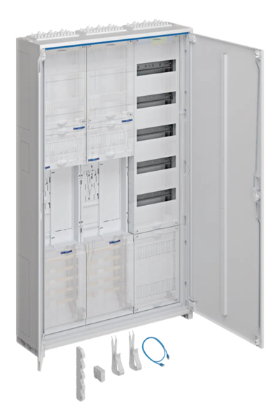 Hager armoire complète BW ZB33SEQ25 2eHZ/VF-5rh/APZ eHZ 1100